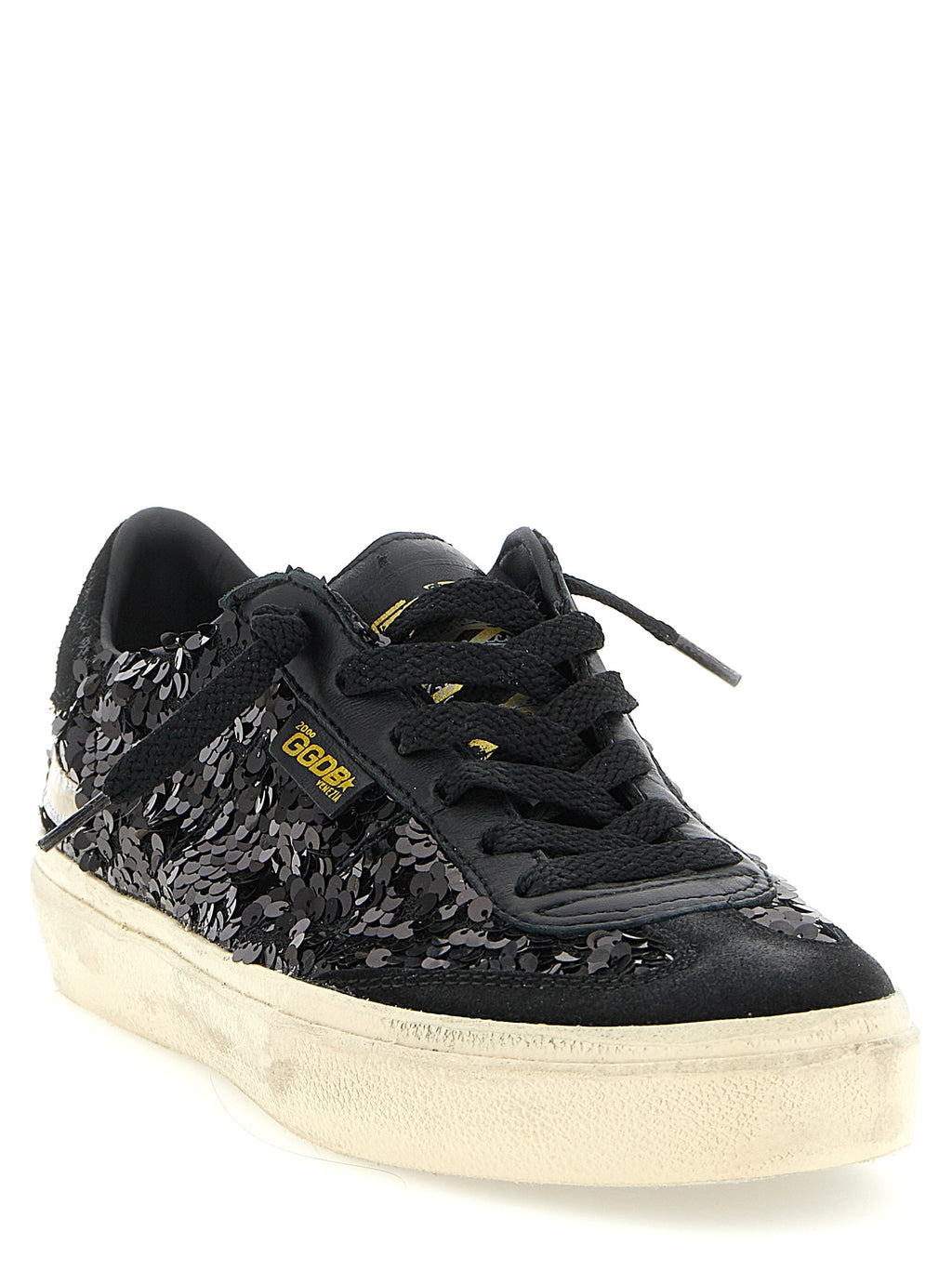 Black Leather Low Top Sneakers