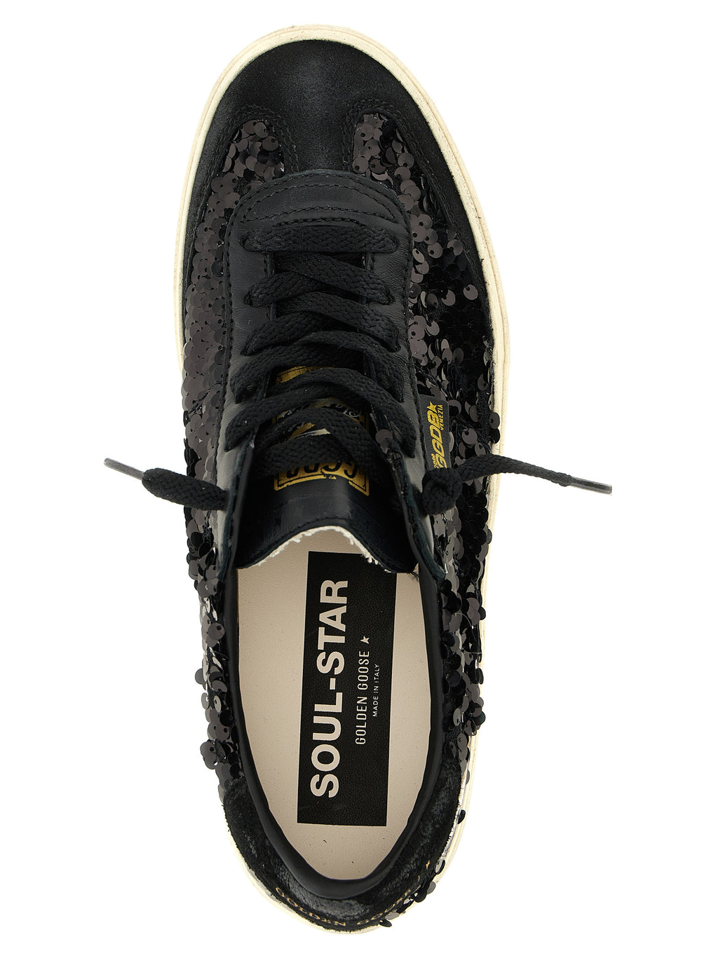 Black Leather Low Top Sneakers