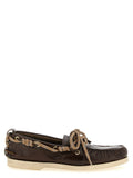 Brown Cowhide Slip-On Loafers