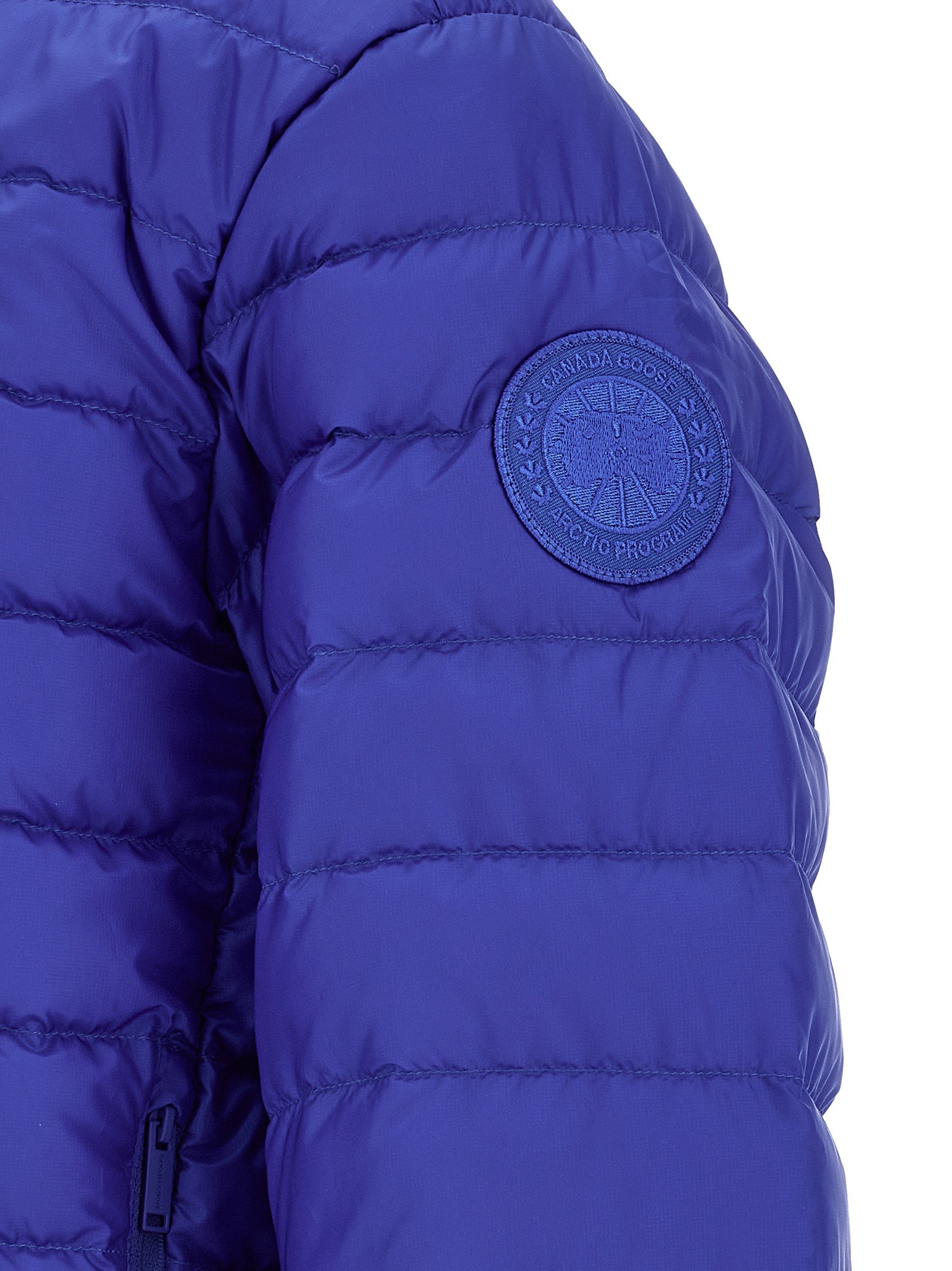 Blue Polyamide Full-Length Jacket
