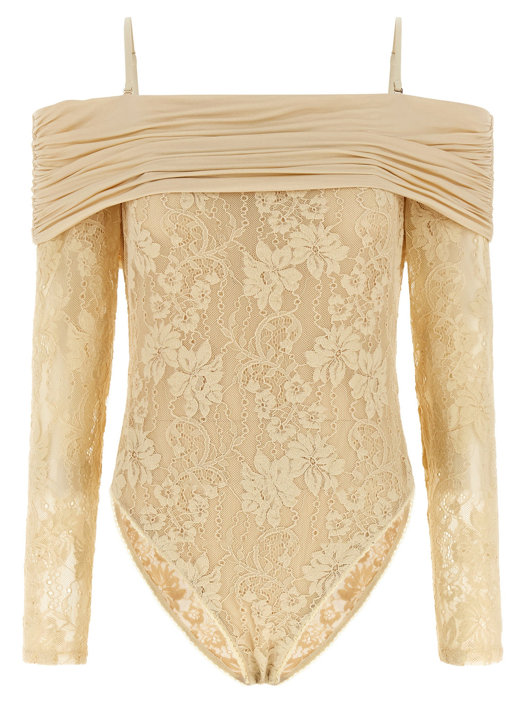 Beige Polyamide Bodysuit