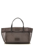 Brown Polyamide Tote Bag