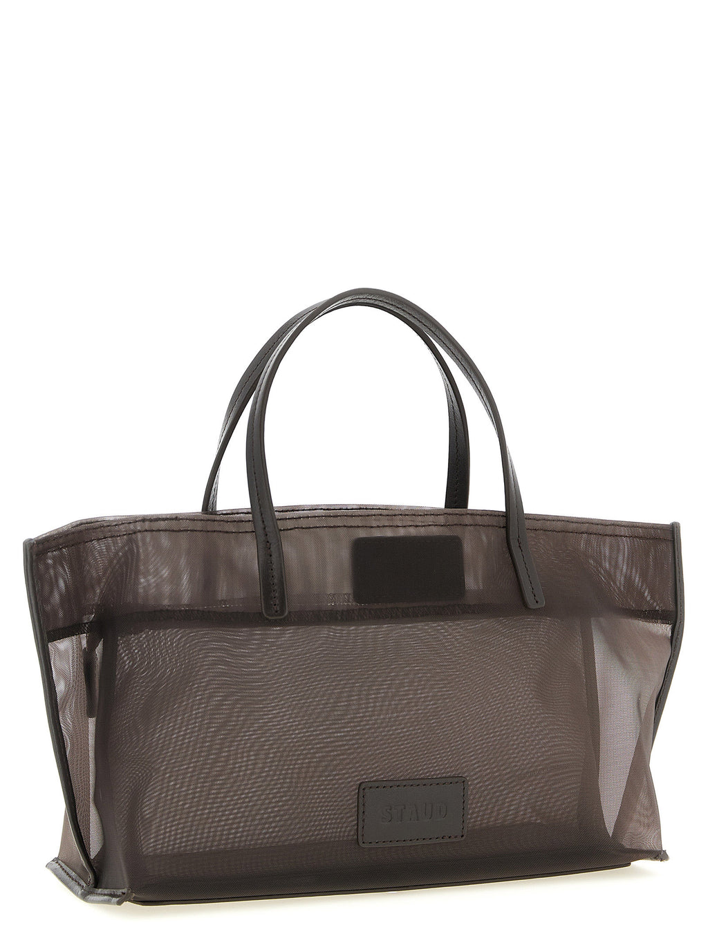 Brown Polyamide Tote Bag