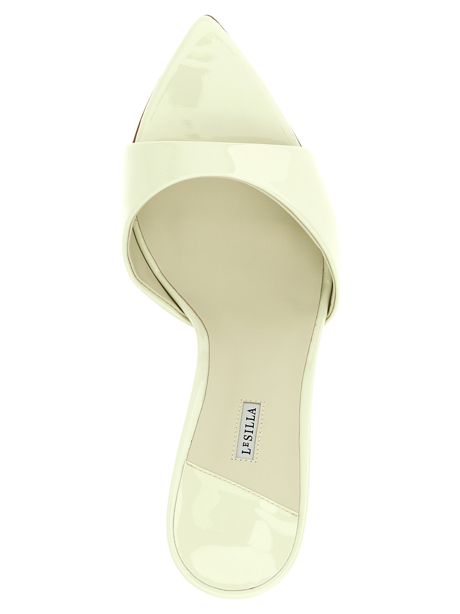 Bicolor Calfskin Stiletto Heel Sandals