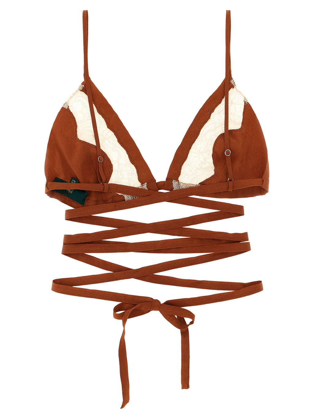 Brown Silk Bra