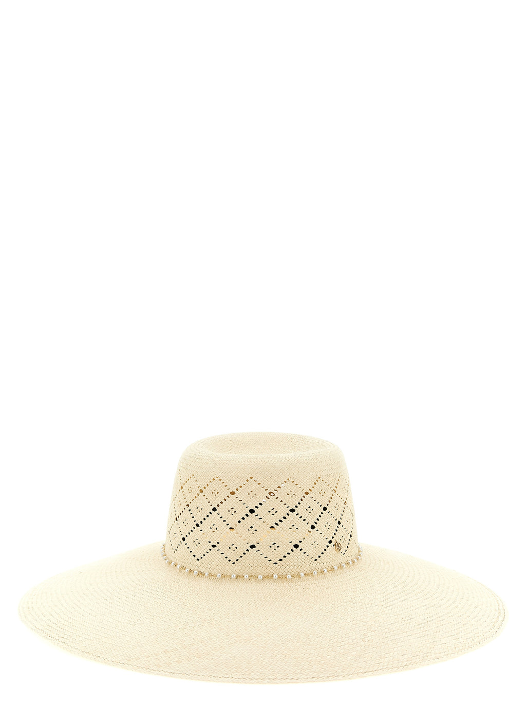 Beige Fabric Sunhat