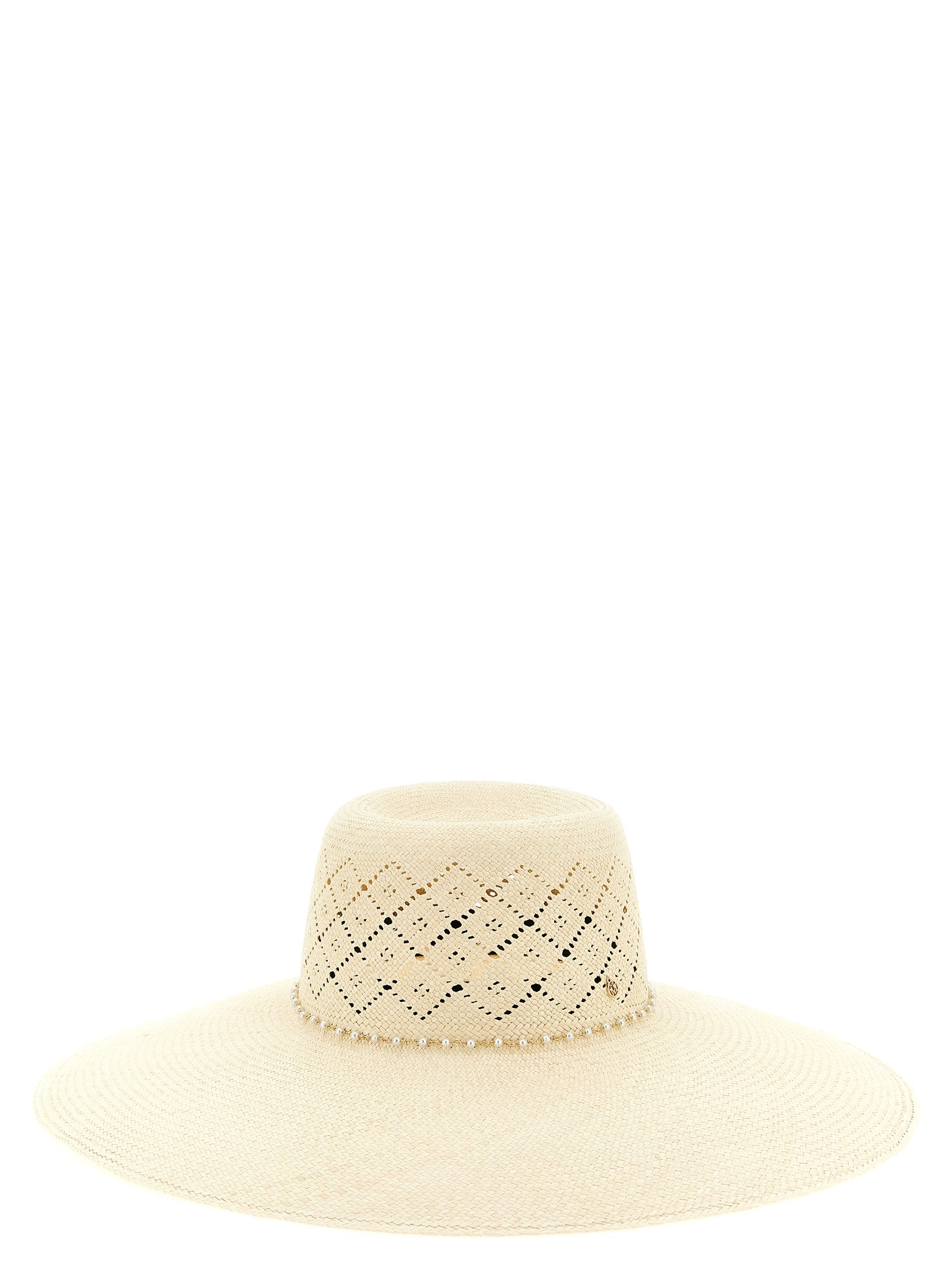Beige Fabric Sunhat