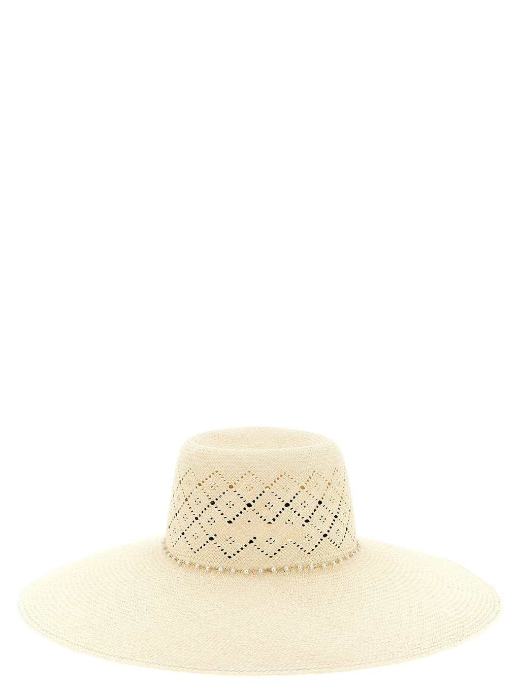 Beige Fabric Sunhat