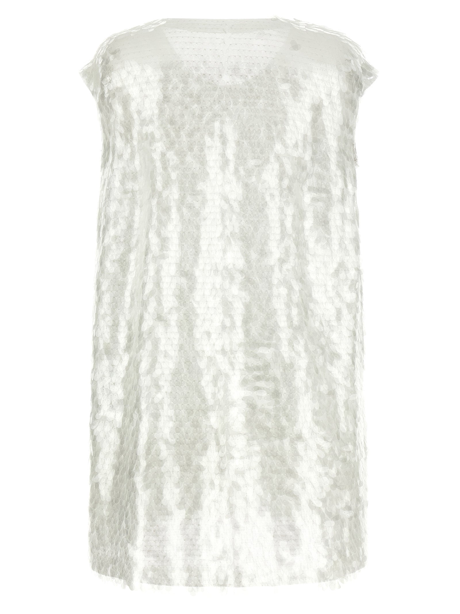 White Polyamide Tank Tops