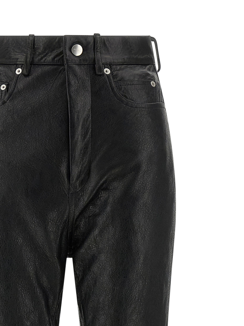 Black Lamb Leather Pants