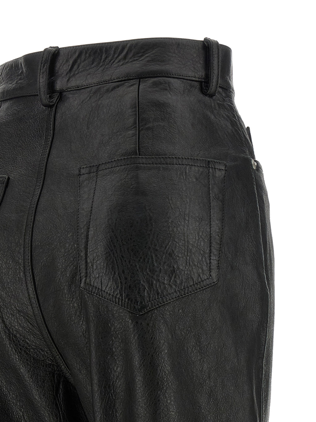 Black Lamb Leather Pants