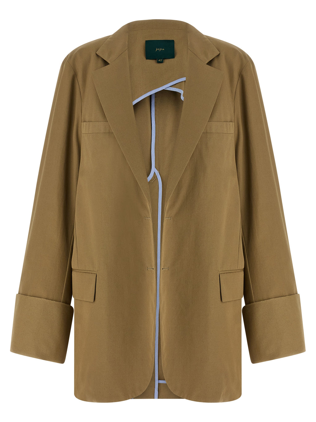 Beige Cotton Blazer