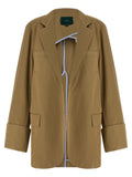 Beige Cotton Blazer