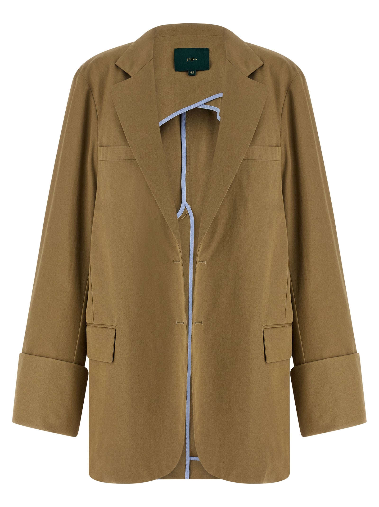 Beige Cotton Blazer
