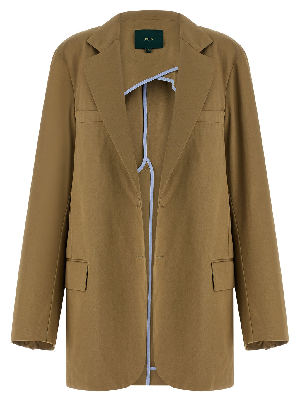 Beige Cotton Blazer