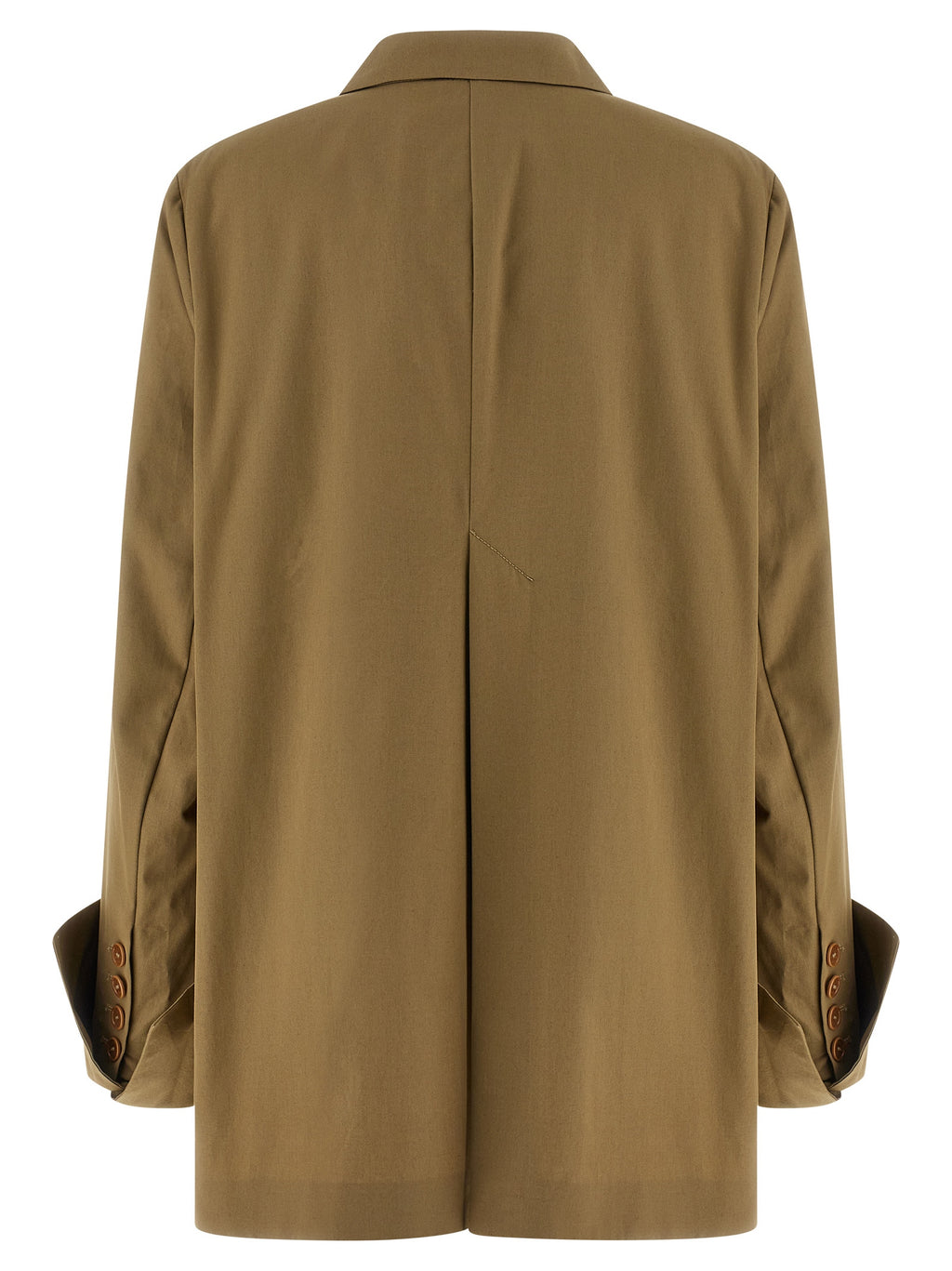Beige Cotton Blazer