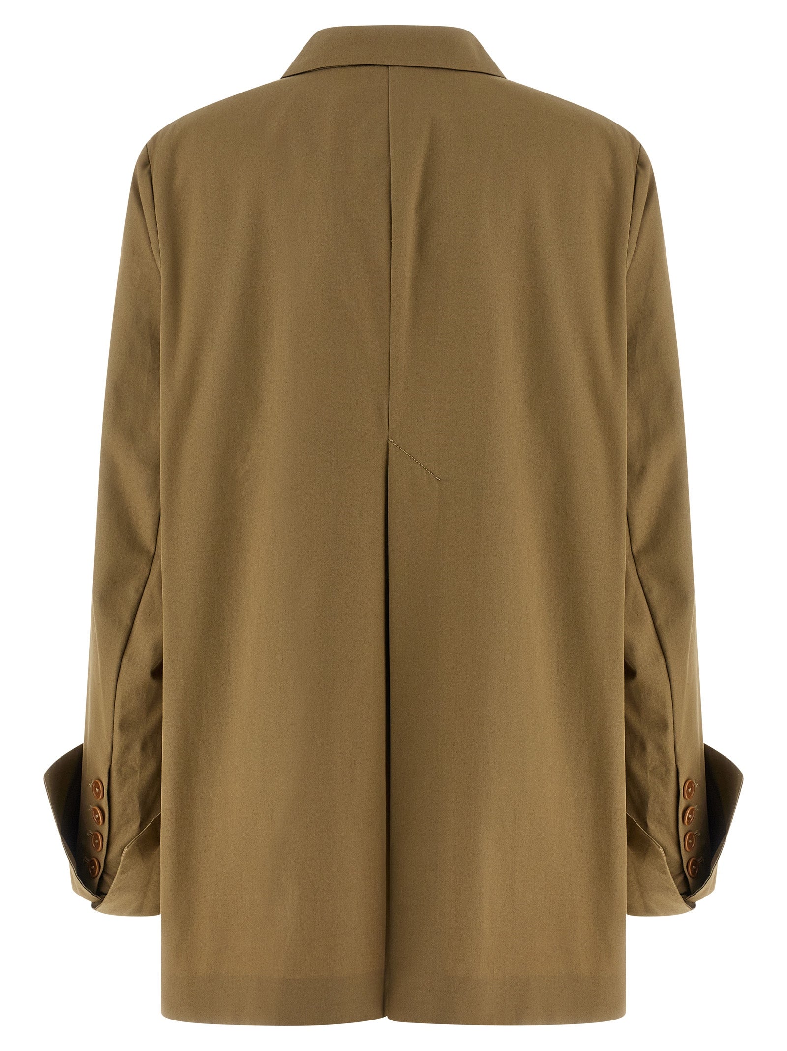 Beige Cotton Blazer