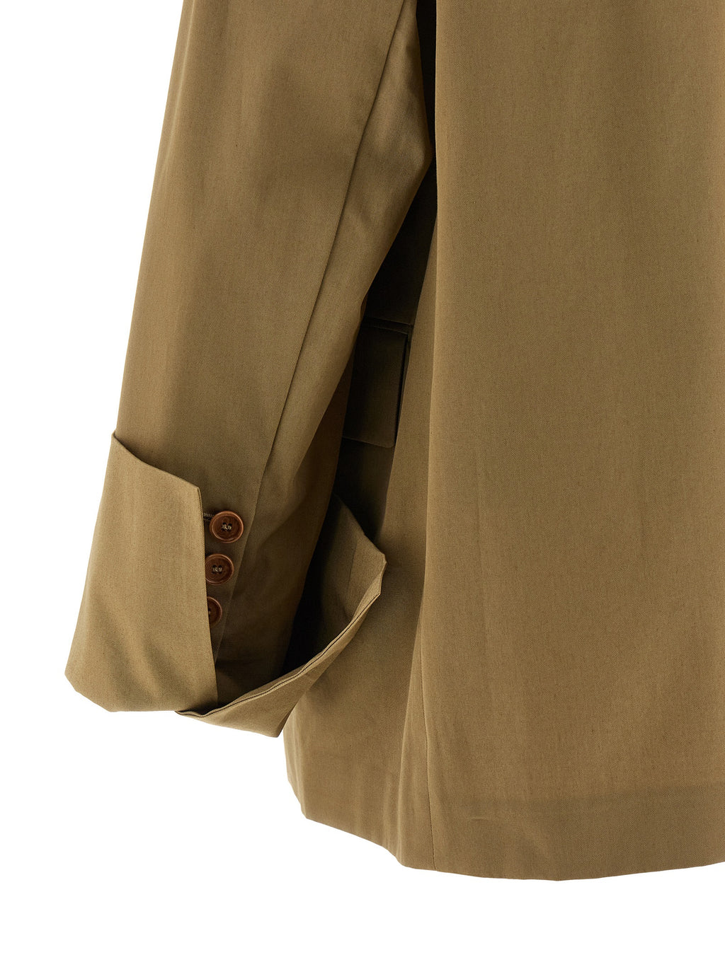 Beige Cotton Blazer