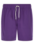 Purple Polyester Shorts