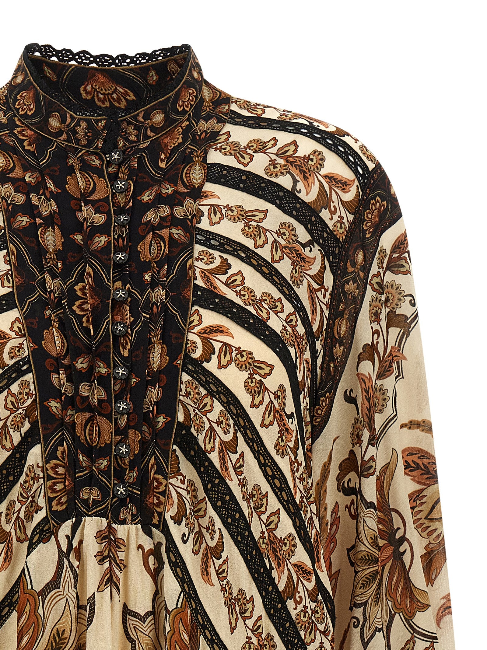 Beige Viscose Short Dress