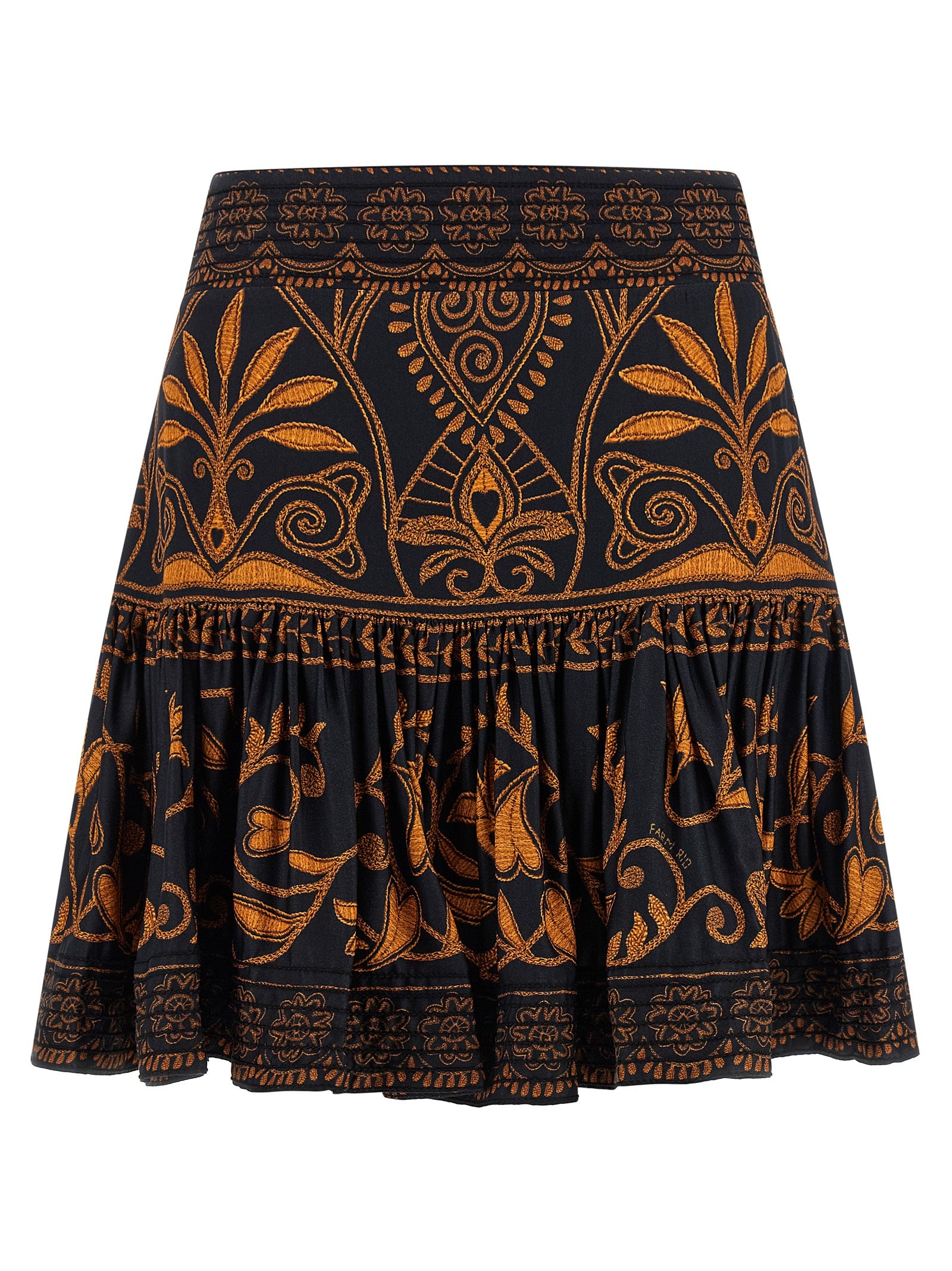 Multicolor Viscose Long Skirt