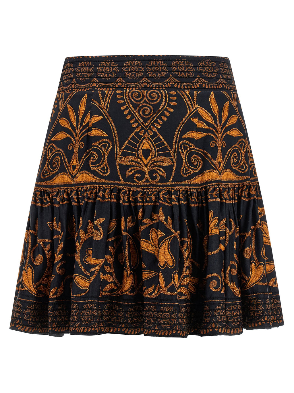 Multicolor Viscose Long Skirt