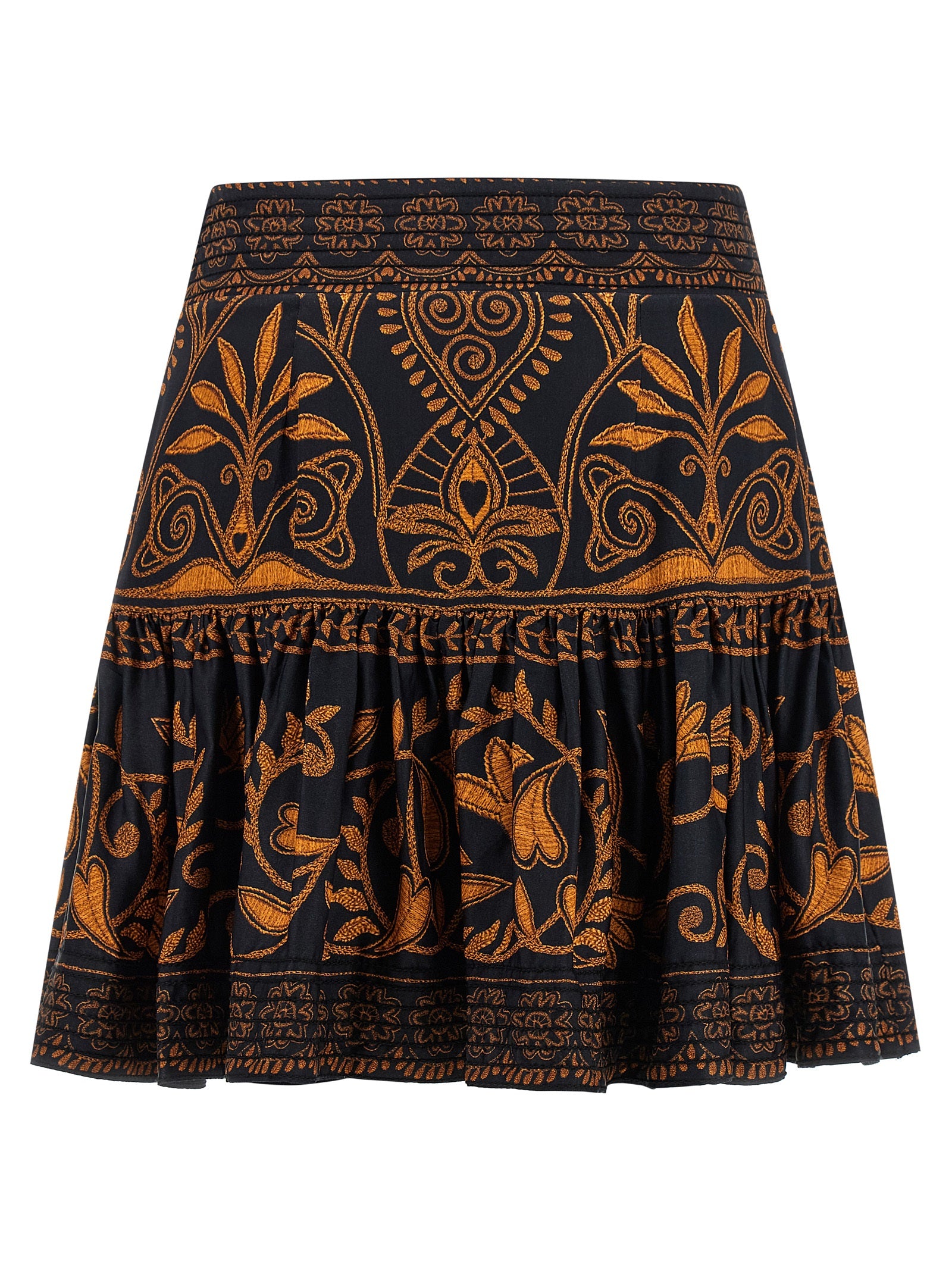 Multicolor Viscose Long Skirt
