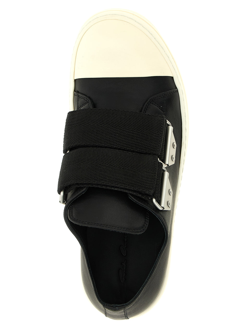 Black Cowhide Low Top Sneakers