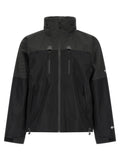 Black Polyester Shell Jacket