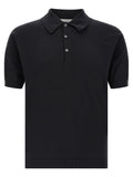 Black Cotton Polo Shirt