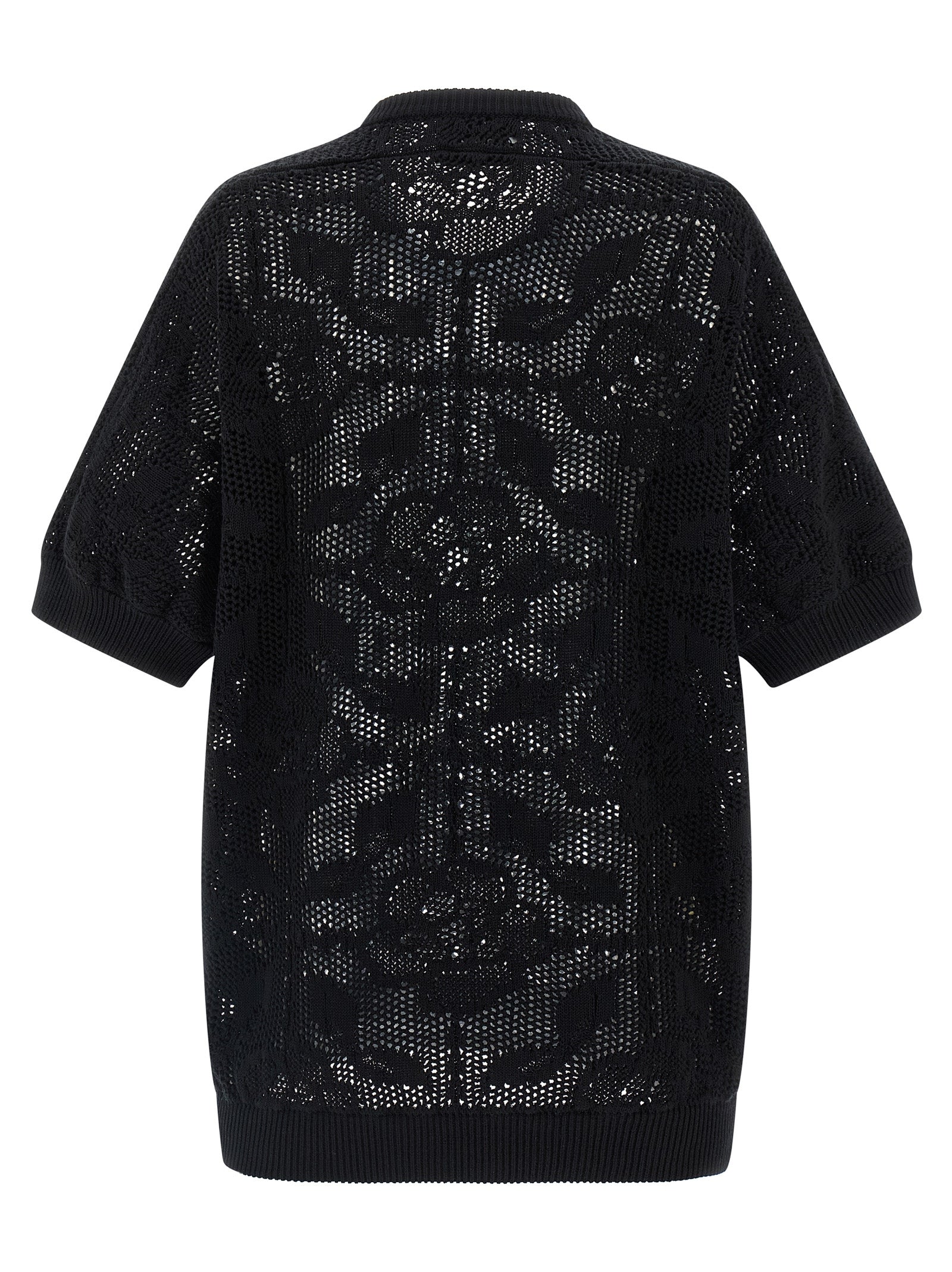 Black Cotton Cardigan