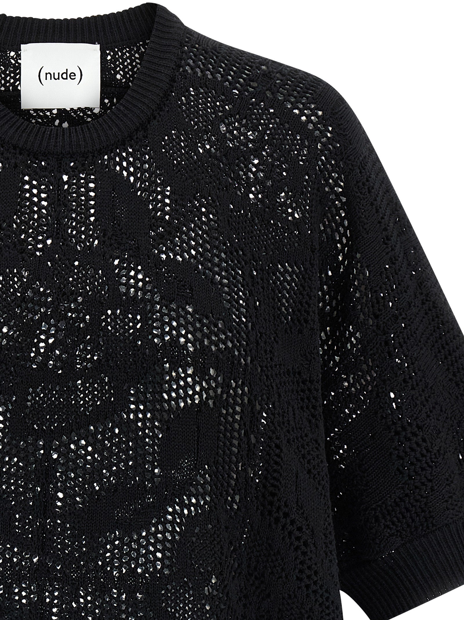 Black Cotton Cardigan