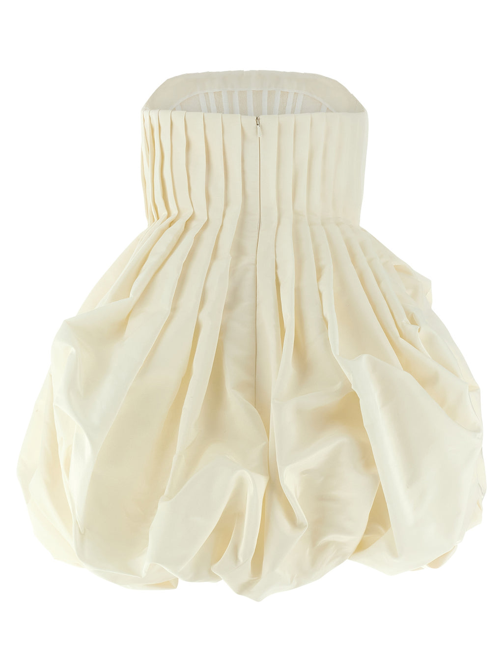 White Silk Short Dress