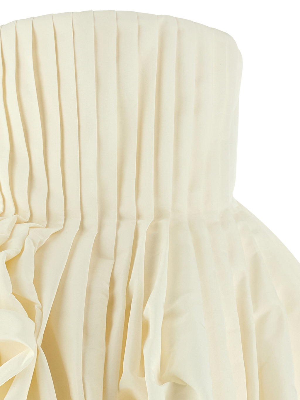 White Silk Short Dress