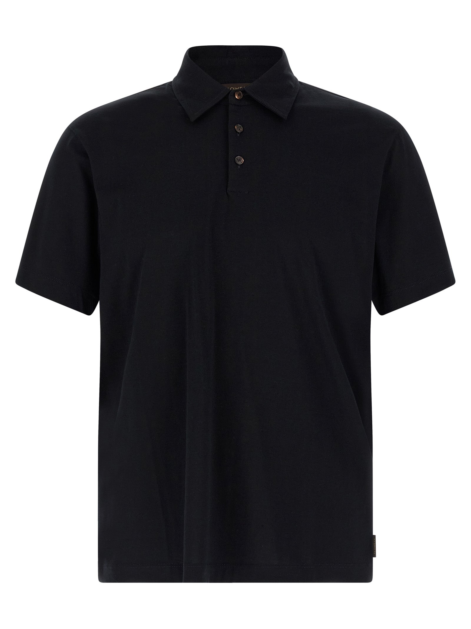 Blue Cotton Polo Shirt