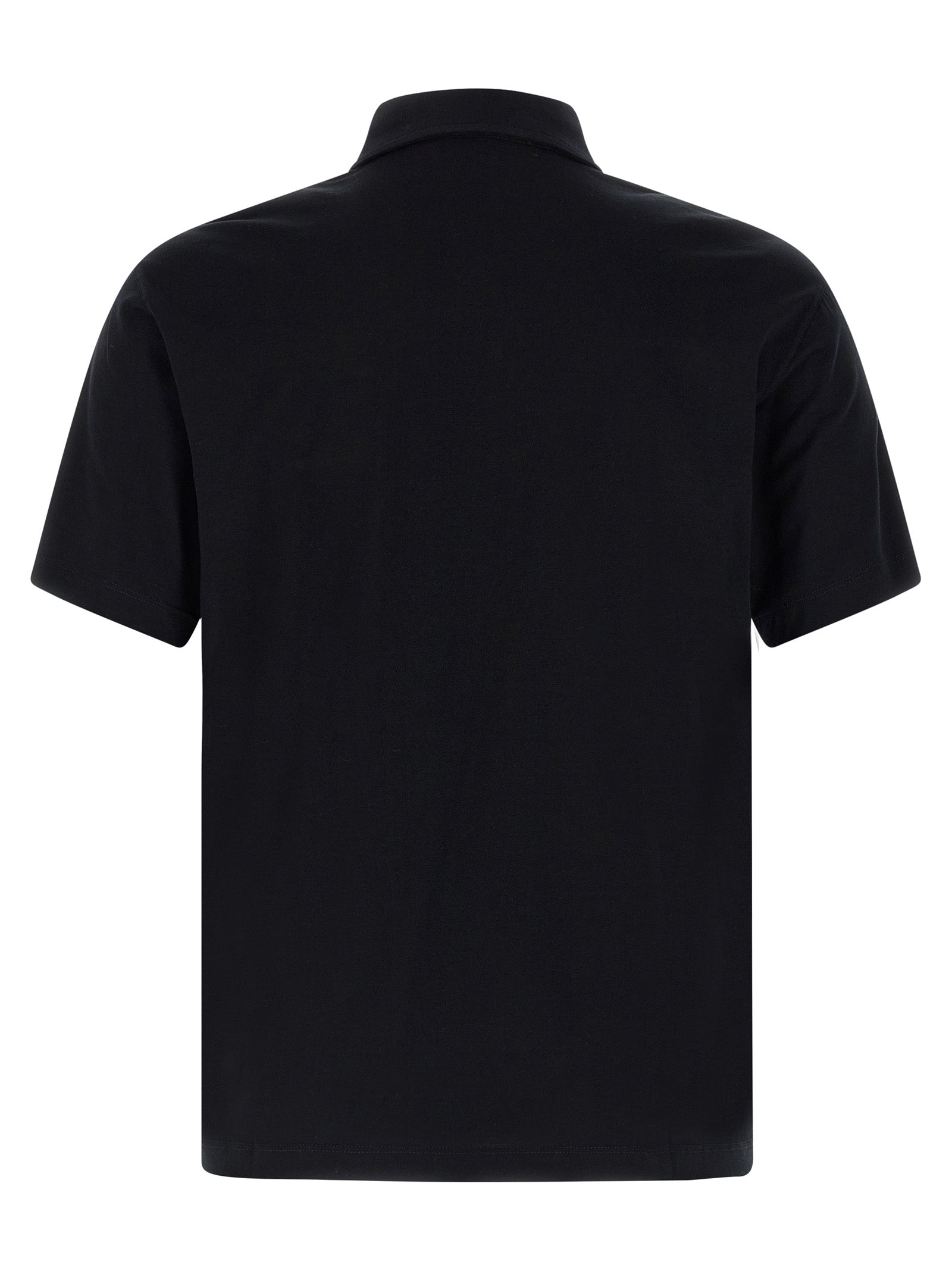 Blue Cotton Polo Shirt