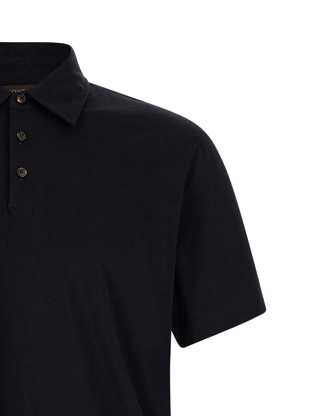Blue Cotton Polo Shirt