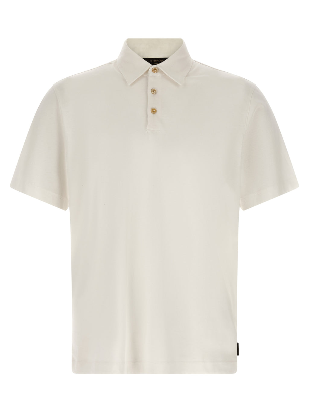 White Cotton Polo Shirt