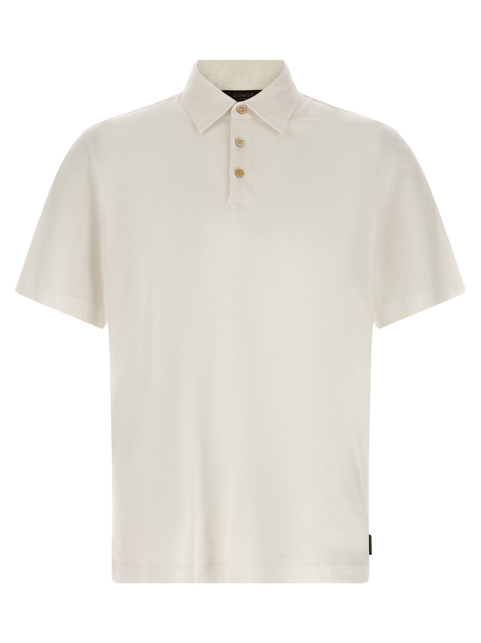 White Cotton Polo Shirt