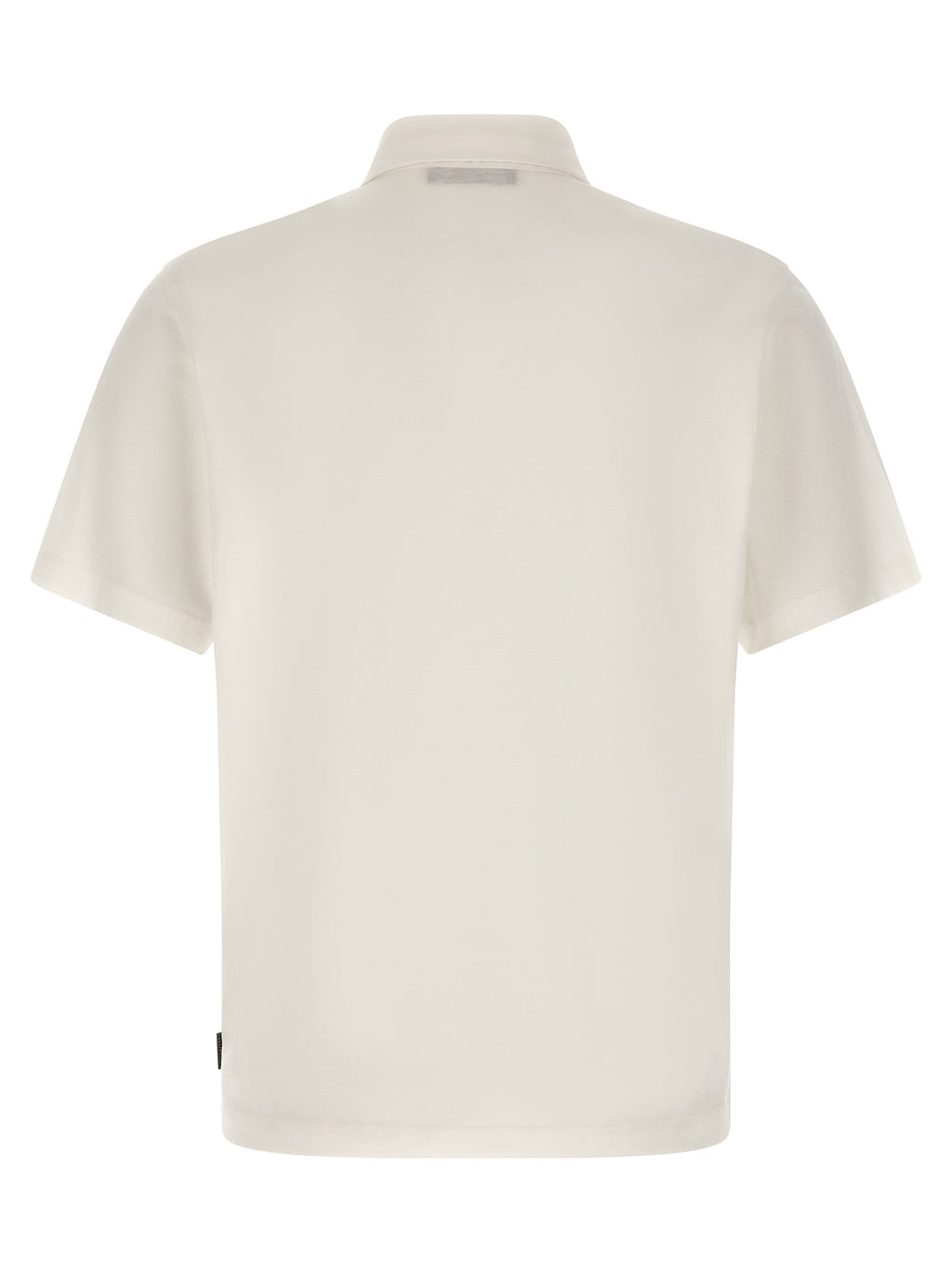White Cotton Polo Shirt