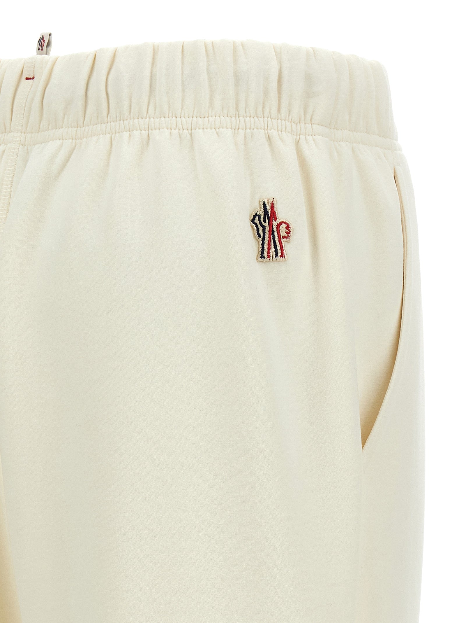 White Polyester Joggers (Workout Pants)