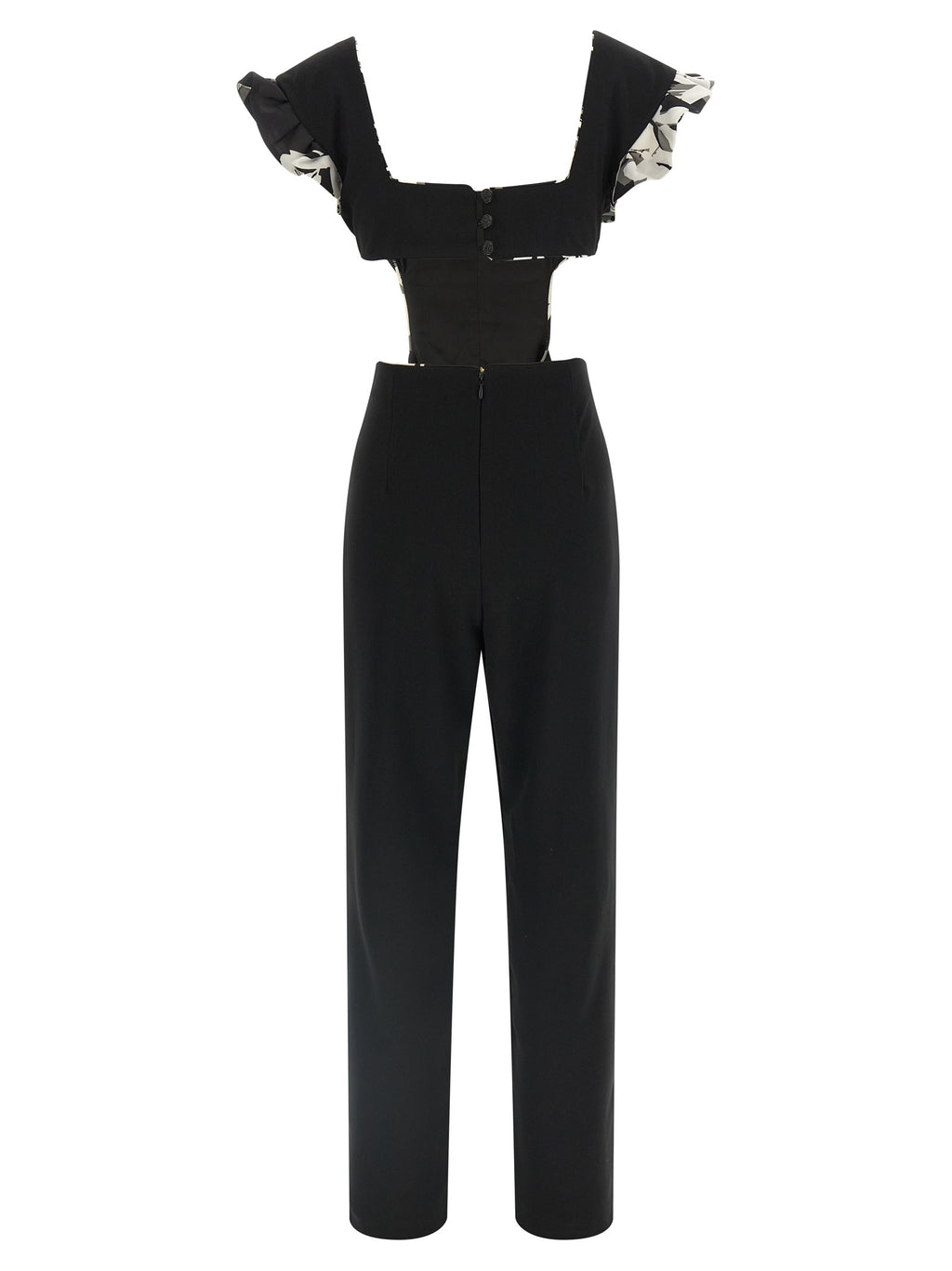Black Polyester Jumpsuit