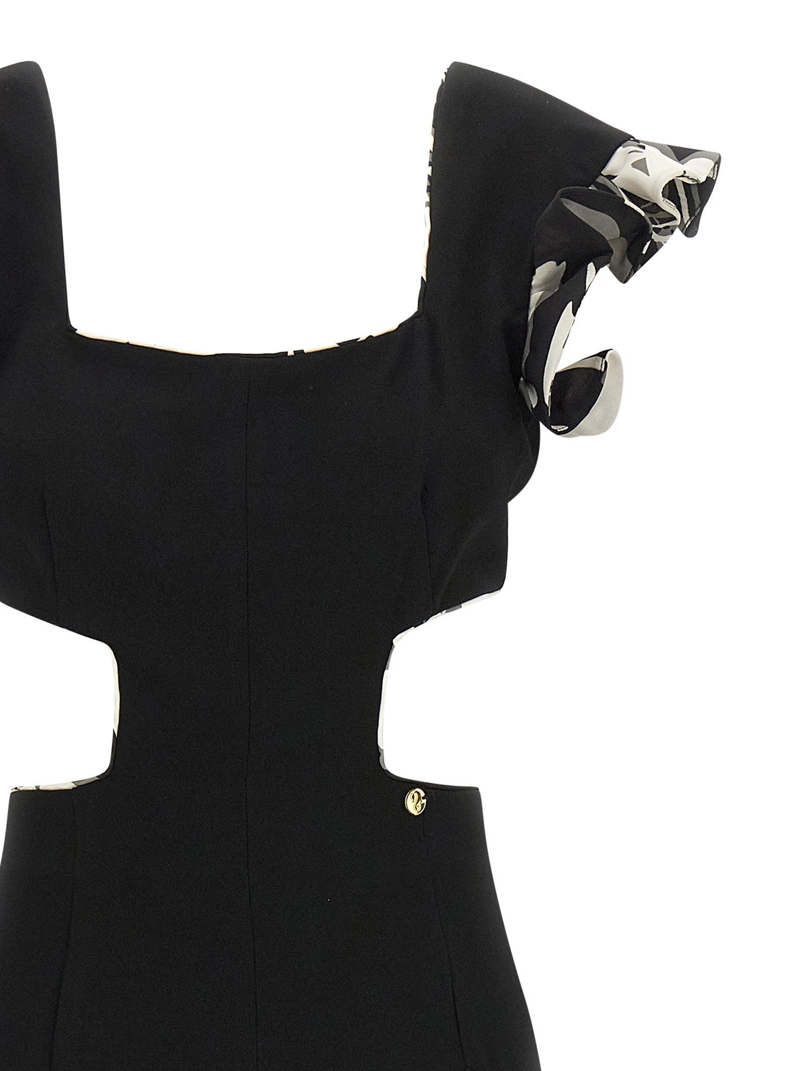 Black Polyester Jumpsuit