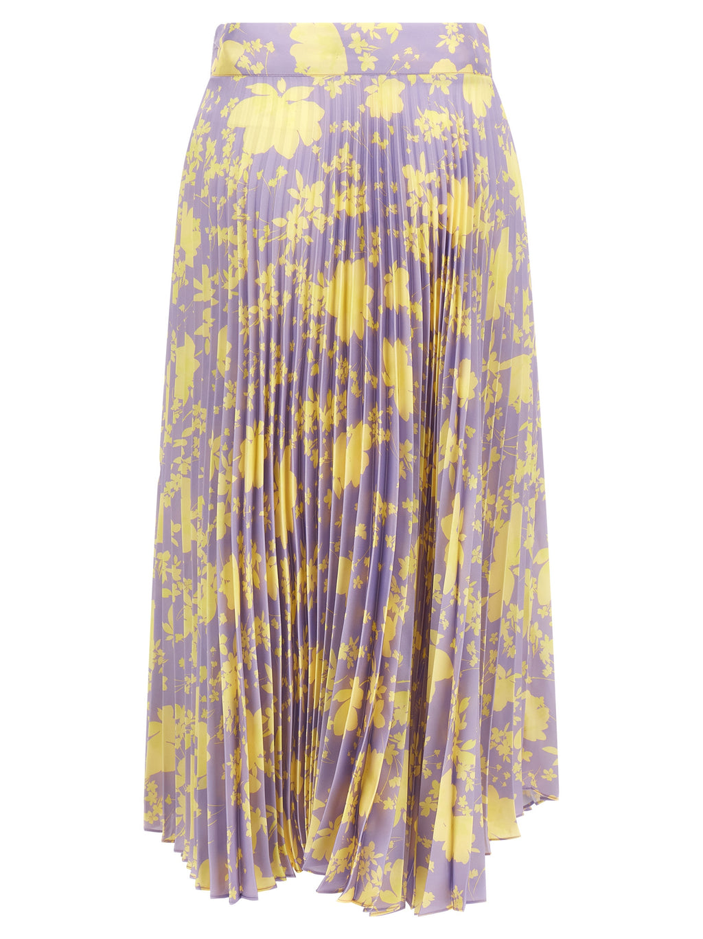 Purple Recycled Polyester Midi Skirt