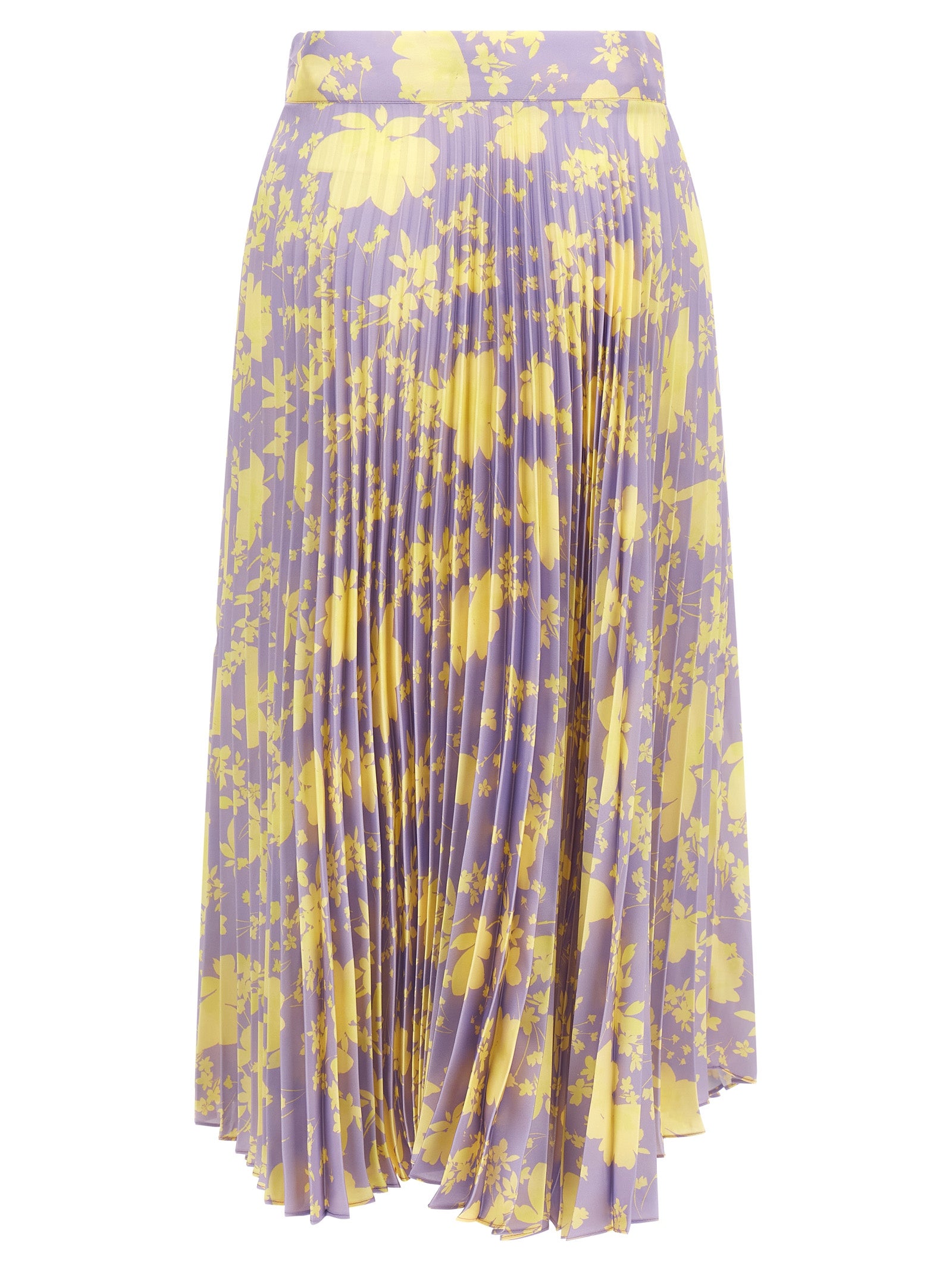 Purple Recycled Polyester Midi Skirt