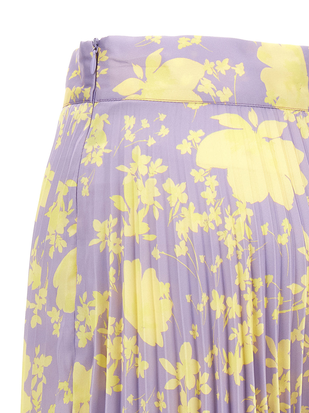 Purple Recycled Polyester Midi Skirt