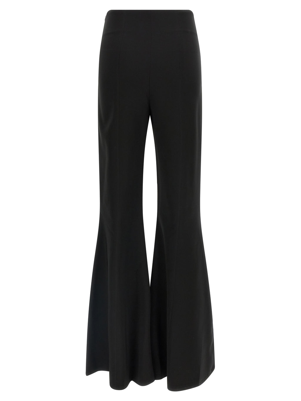 Black Triacetate Flared Pants