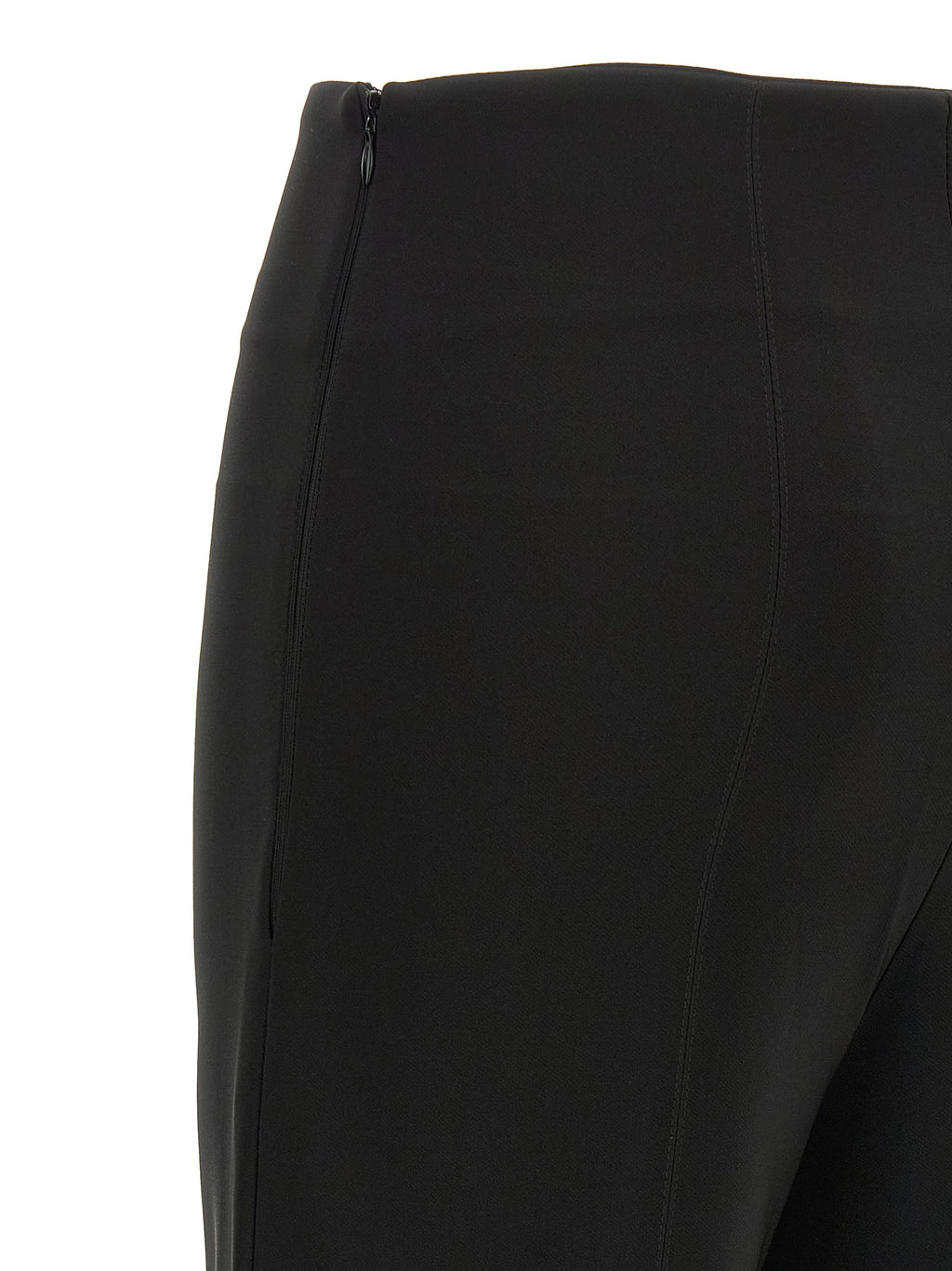 Black Triacetate Flared Pants