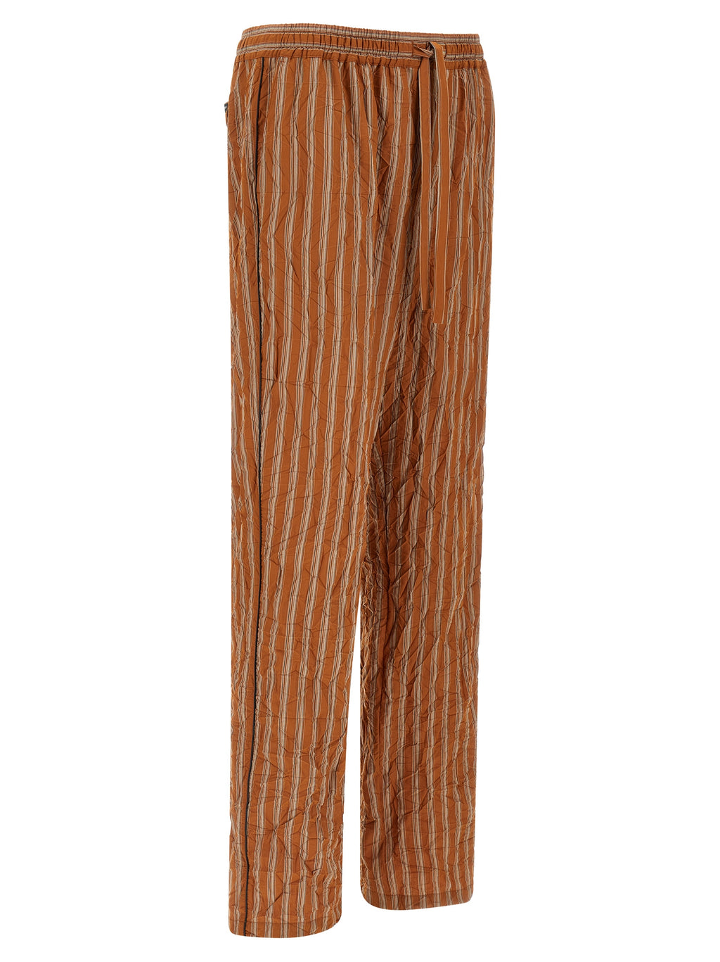 Brown Viscose Casual Pants