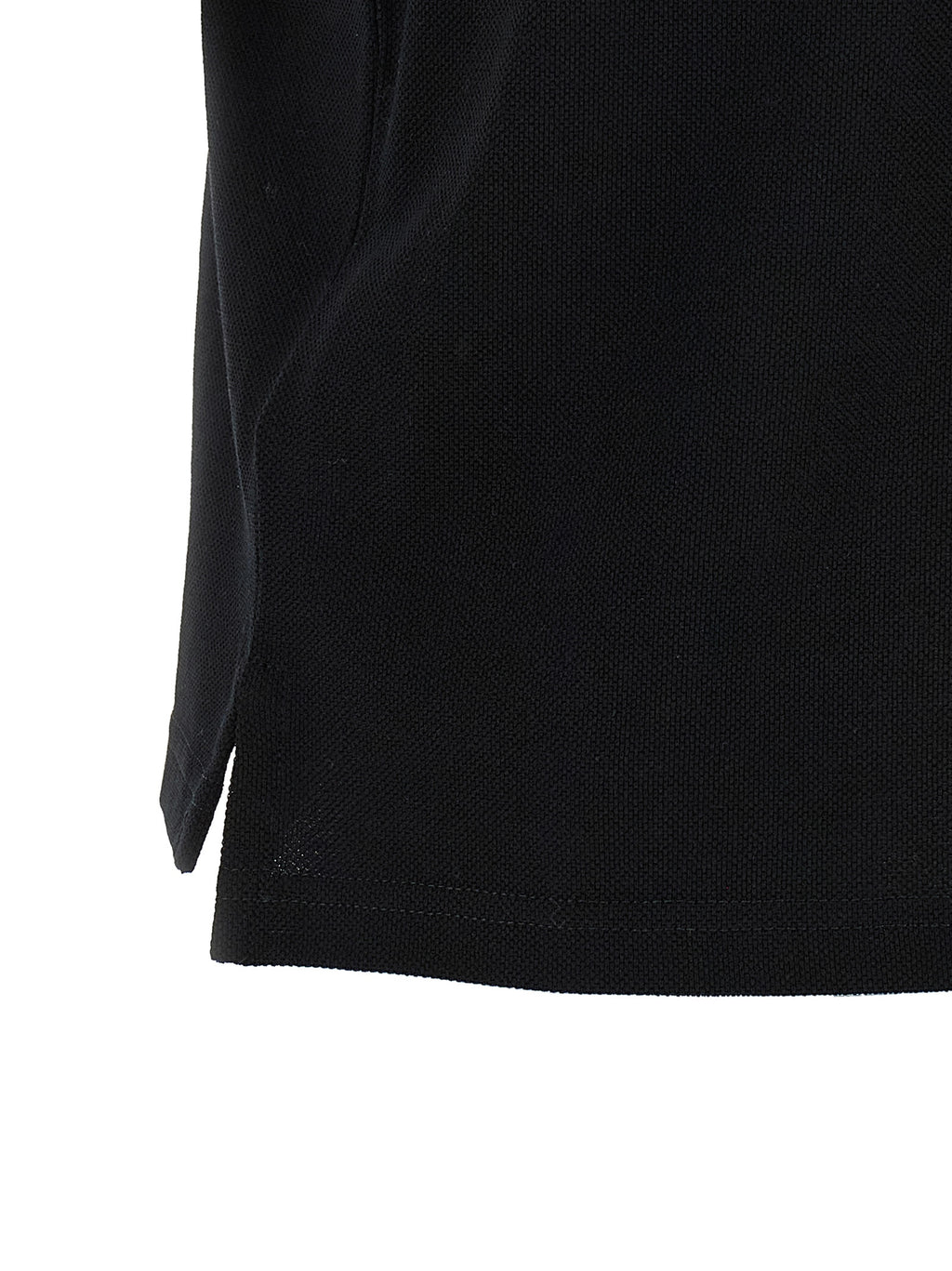 Black Cotton Polo Shirt